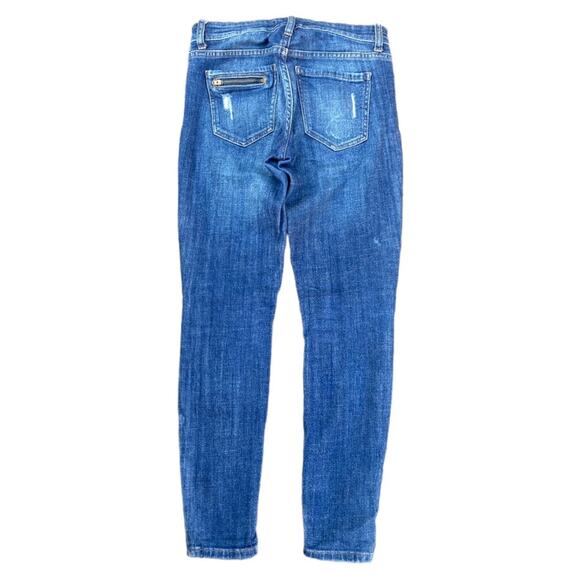 Eunina Ava Low Rise Zipper Skinny Ankle Stretch Blue Jeans Women’s Size 25 - Picture 4 of 9